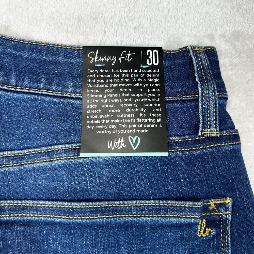 NWT LuLaRoe Jeans Womens 30 Blue Skinny Stretch Denim Shaping Waistband - Picture 8 of 12